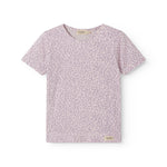 Pink short-sleeved leopard t-shirt for children