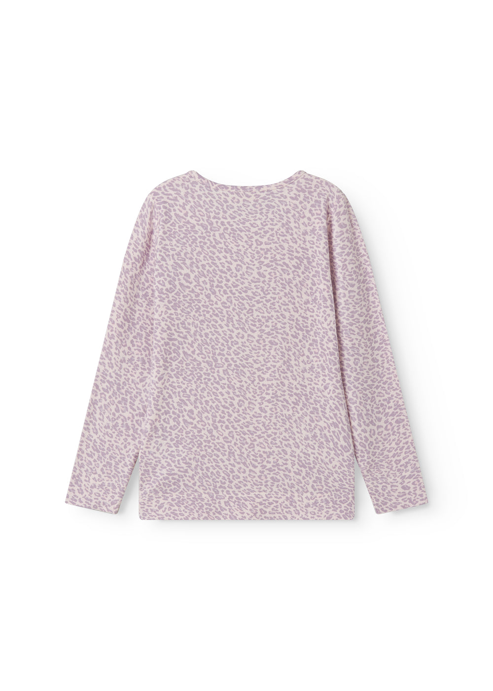 Pink long-sleeved leopard t-shirt for children