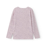 Pink long-sleeved leopard t-shirt for children