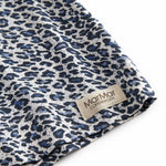 Blue long-sleeved leopard t-shirt for children