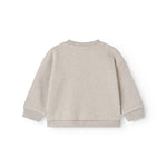 Beige baby sweatshirt med logo broderi