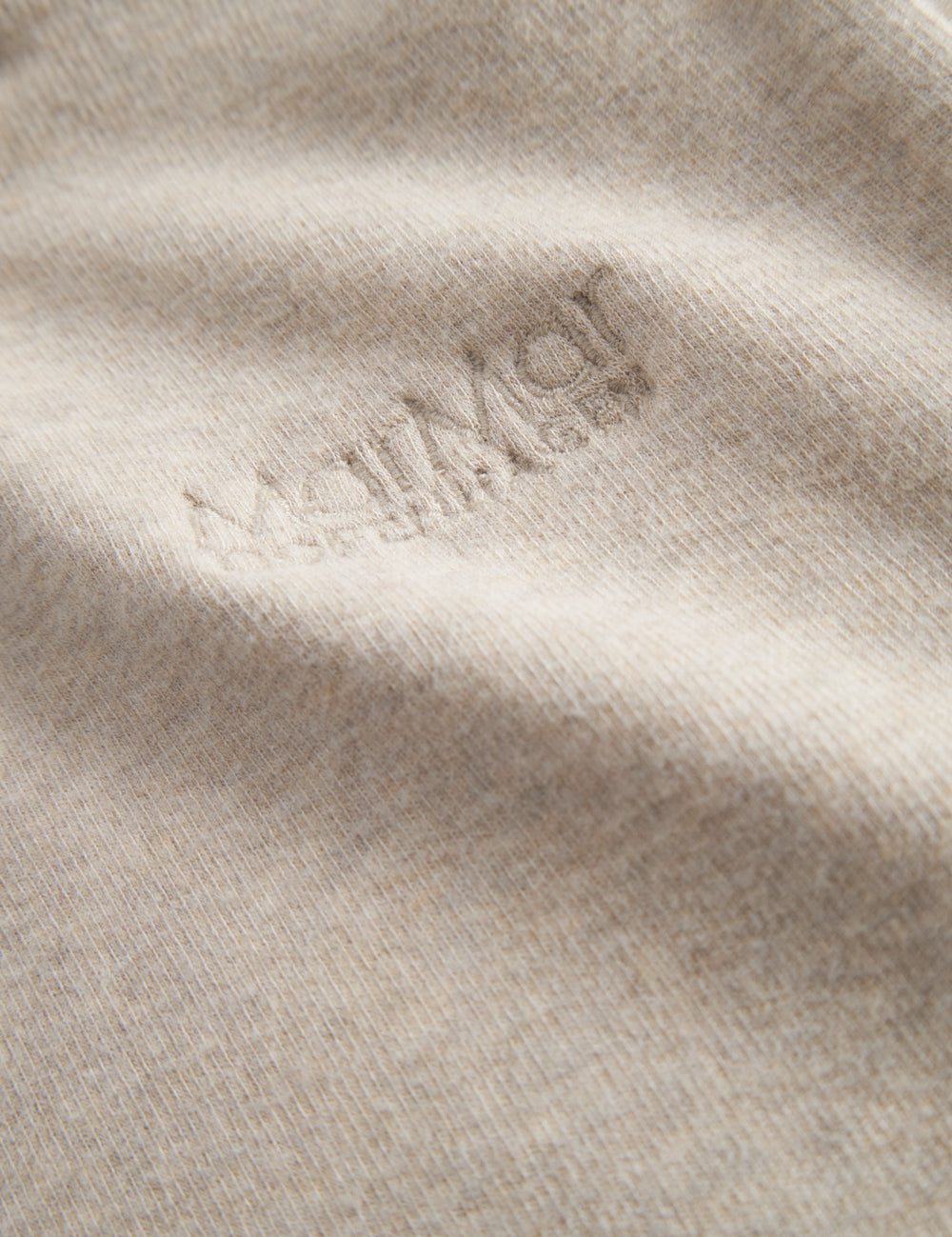 Beige baby sweatshirt with logo embroidery