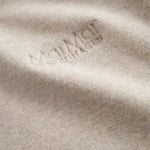 Beige baby sweatshirt with logo embroidery