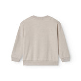 Beige langærmet sweatshirt til børn med rib