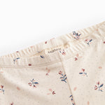 Leggings for children with a floral pattern.