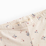 Leggings for children with a floral pattern.