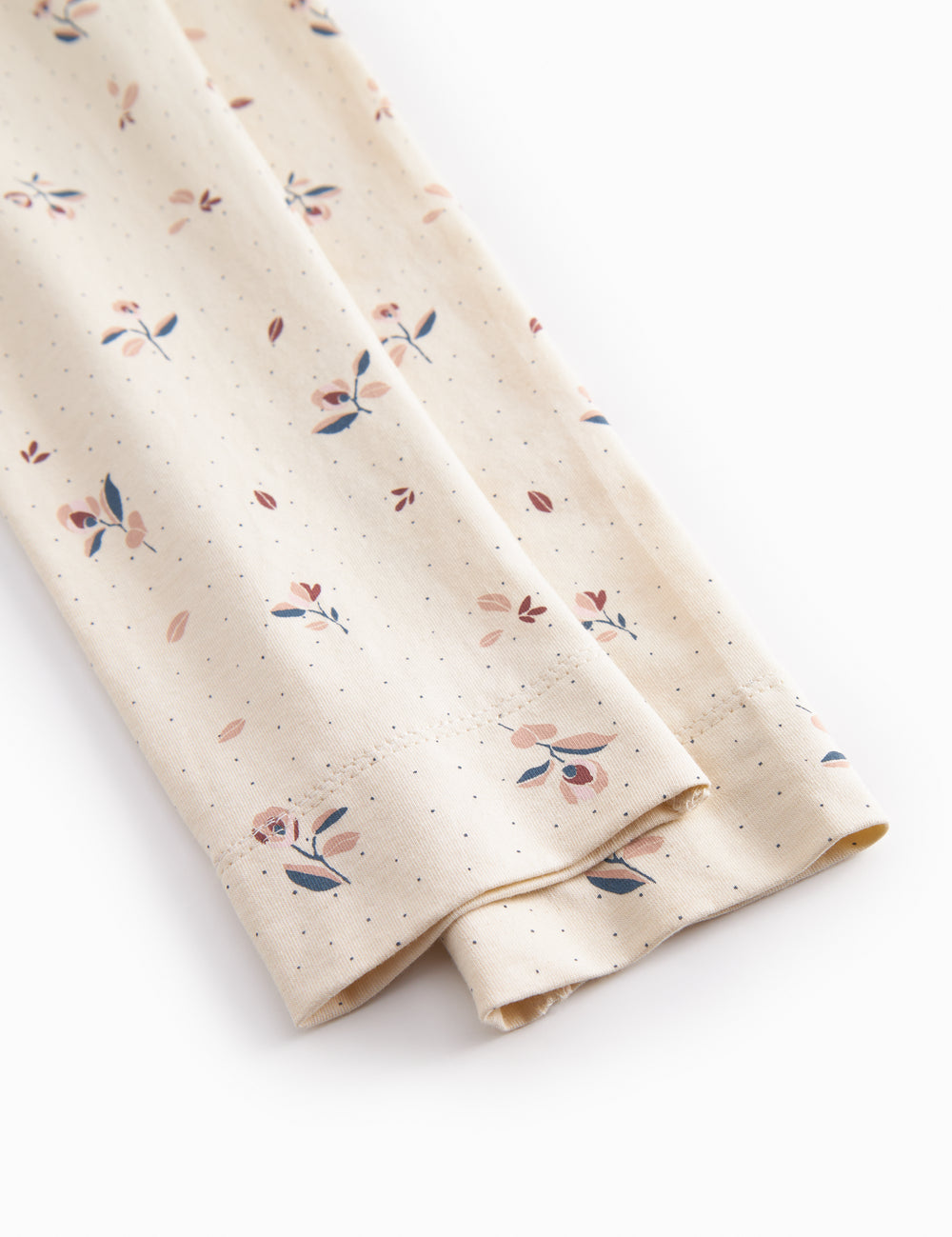 Leggings for children with a floral pattern.