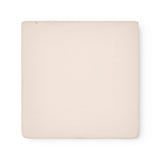 Lyserød pointelle babytæppe med rundede hjørner og picotkanter