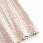 Red short-sleeved pointelle t-shirt for children