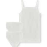 Sweater for children with pointed details and thin straps and 2 pairs of underwear