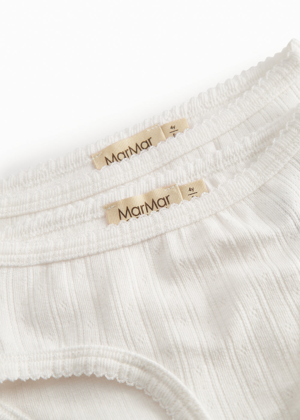 2 par pointelle underpants for children