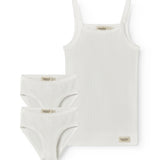 Sweater for children with pointed details and thin straps and 2 pairs of underwear