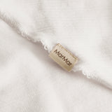 Cotton baby scarf in raw white