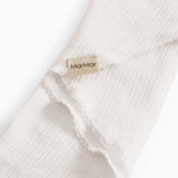 Cotton baby scarf in raw white