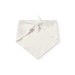 Cotton baby scarf in raw white