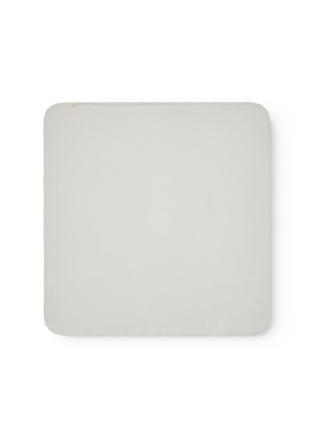 Lysegrøn pointelle babytæppe med rundede hjørner og picotkanter