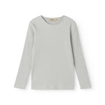 Lime green long-sleeved pointelle t-shirt children