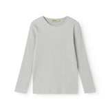 Lime green long-sleeved pointelle t-shirt children