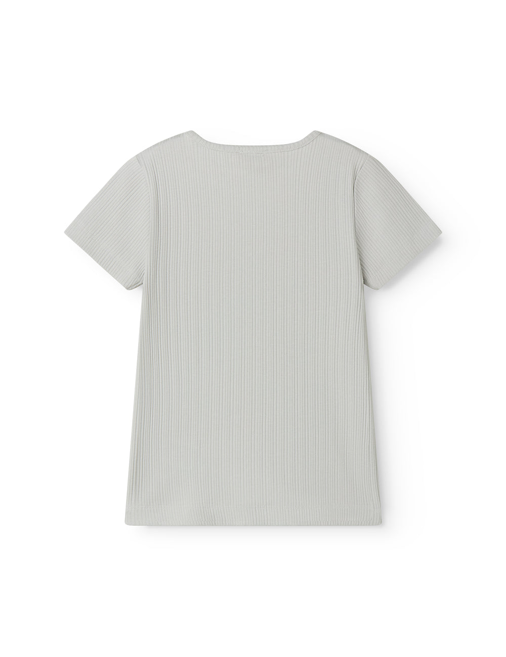 Lysegrøn kortærmet pointelle t-shirt til børn