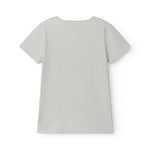 Lysegrøn kortærmet pointelle t-shirt til børn