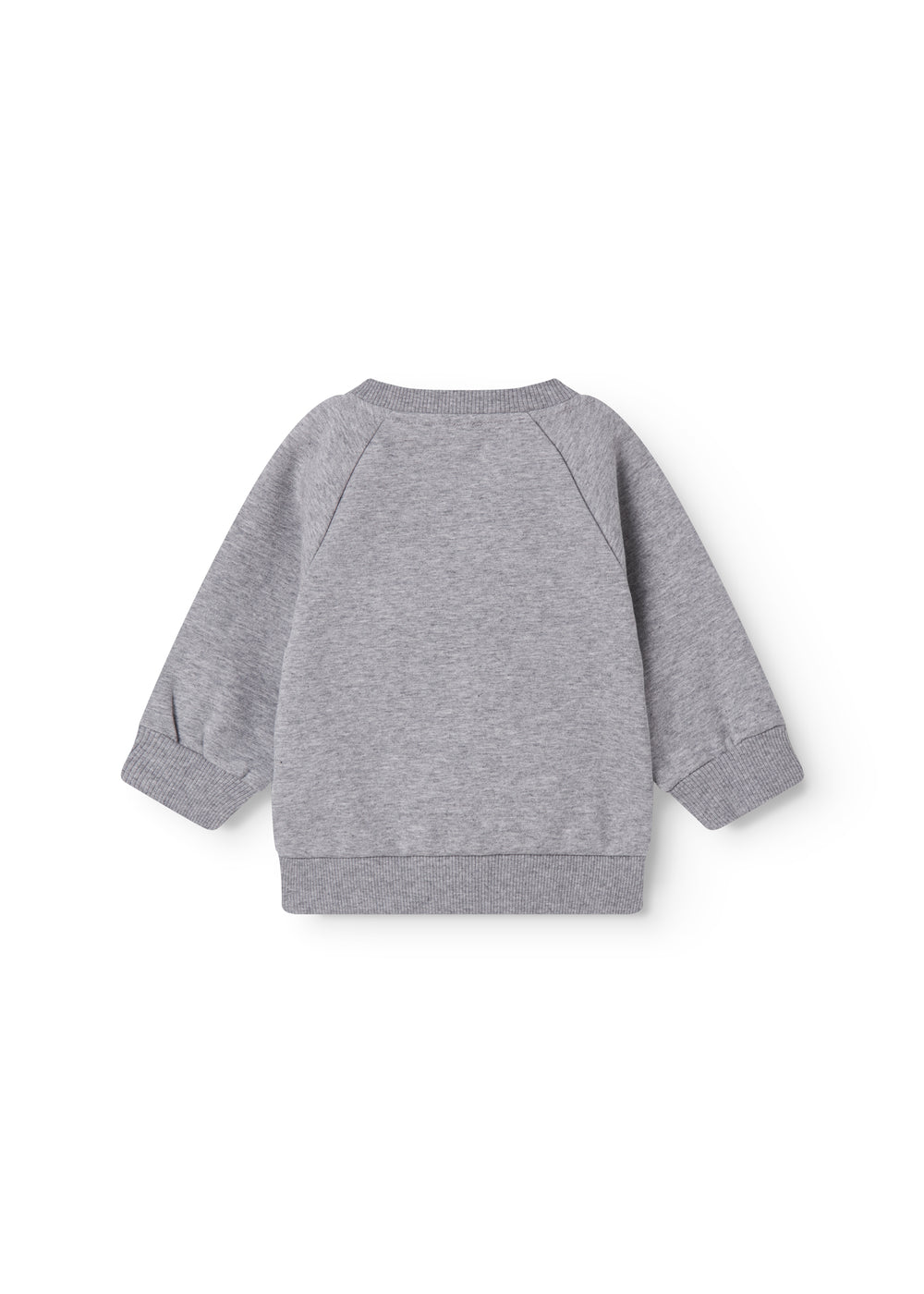 Grå baby sweatshirt til baby med blå og  rosa MarMar logo