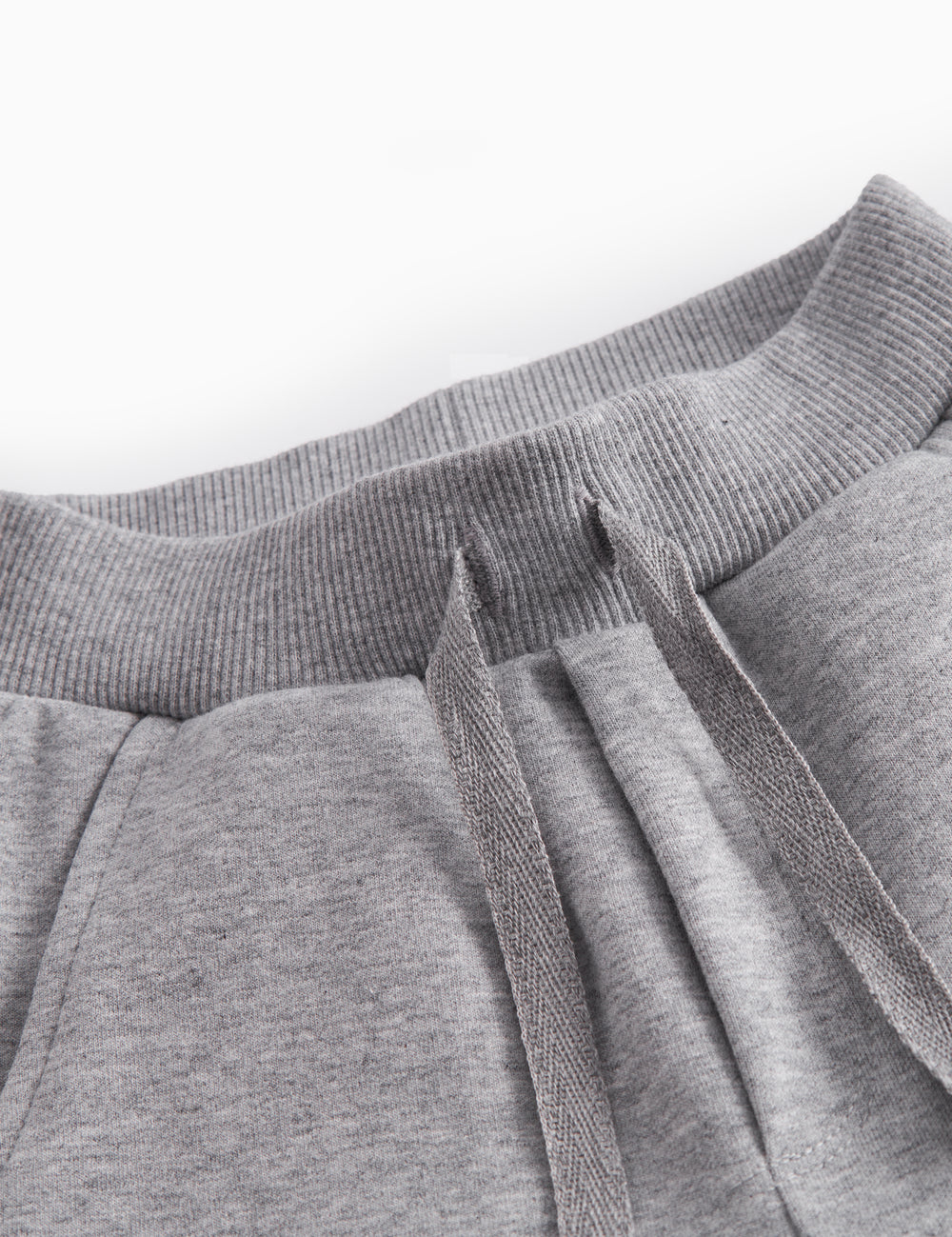 Gray sweatpants for baby with drawstrings and rosa MarMar logo.