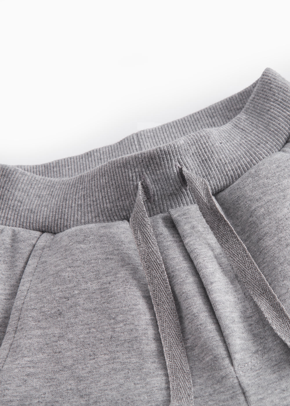 Gray sweatpants for baby with drawstrings and rosa MarMar logo.