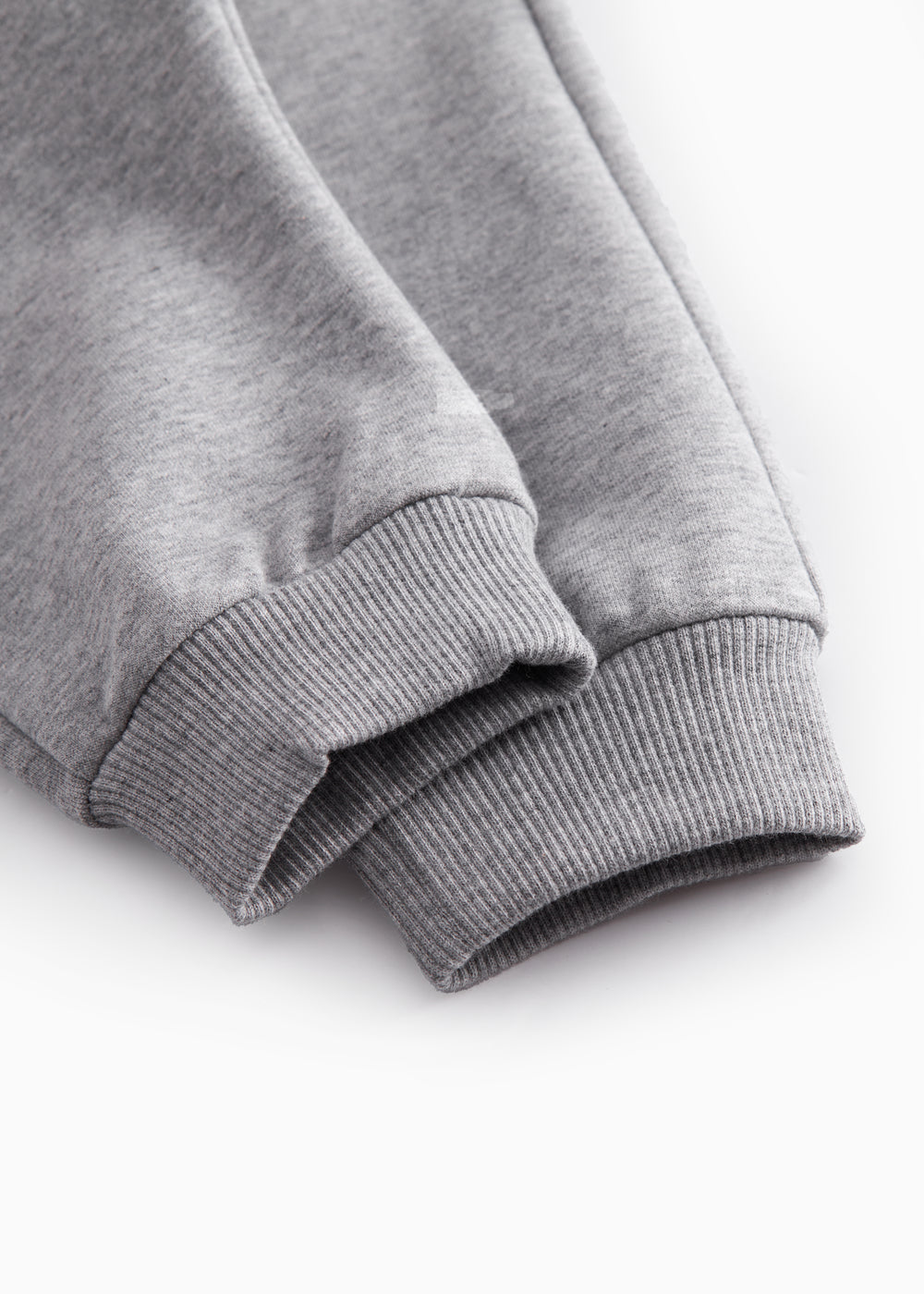 Gray sweatpants for baby with drawstrings and rosa MarMar logo.