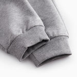 Gray sweatpants for baby with drawstrings and rosa MarMar logo.