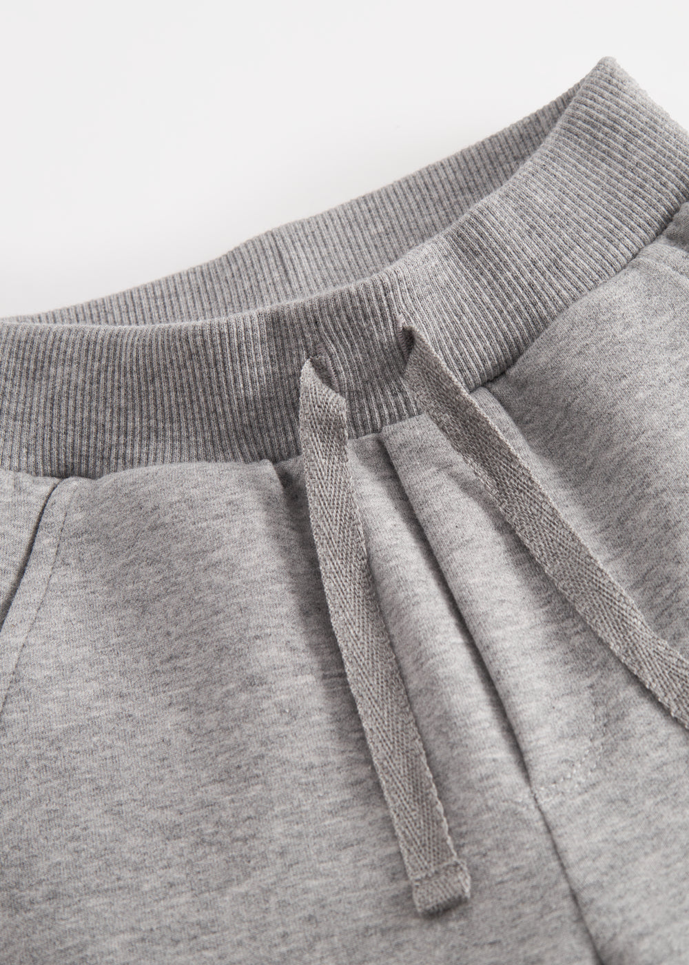 Gray sweatpants for baby with drawstrings and blue MarMar logo