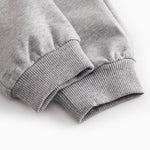 Gray sweatpants for baby with drawstrings and blue MarMar logo