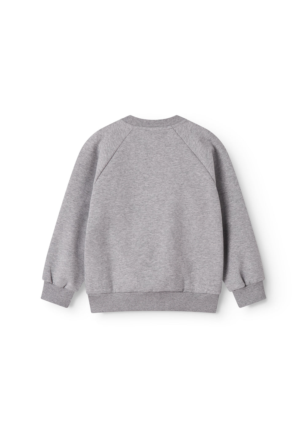 Grå sweatshirt til børn med rosa MarMar logo i blå og rosa