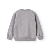 Grå sweatshirt til børn med rosa MarMar logo i blå og rosa