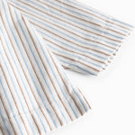 Blue striped shirt with collar and buttons for baby