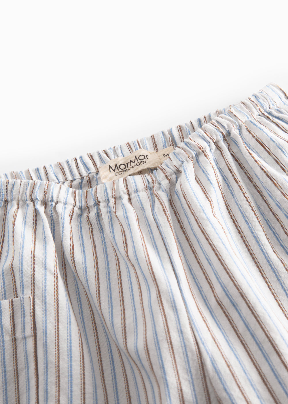 Blue striped pants for baby