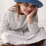 Dagmary - Dress, Blue Iris Stripe