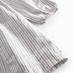 Blue striped turtleneck dress for children