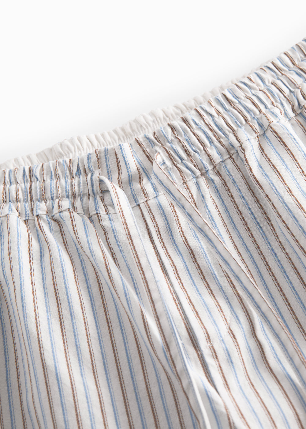 Blåstribet bukser med bindebånd  til børn