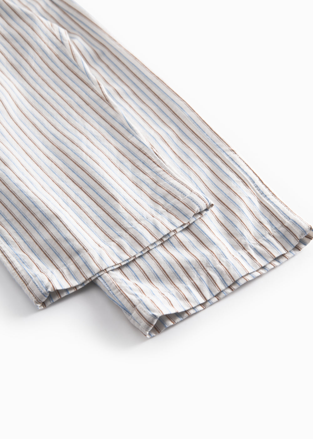 Blue striped pants with drawstrings for children
