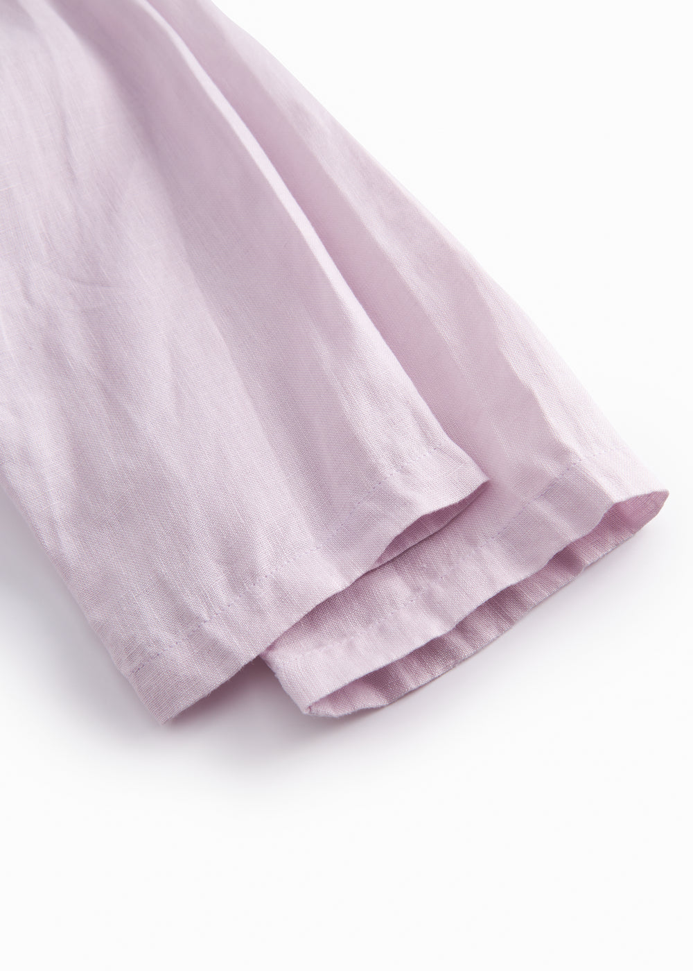 Lys lilla bukser til baby med løs pasform  og elastik i taljen 