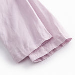 Lys lilla bukser til baby med løs pasform  og elastik i taljen 