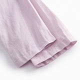 Lys lilla bukser til baby med løs pasform  og elastik i taljen 