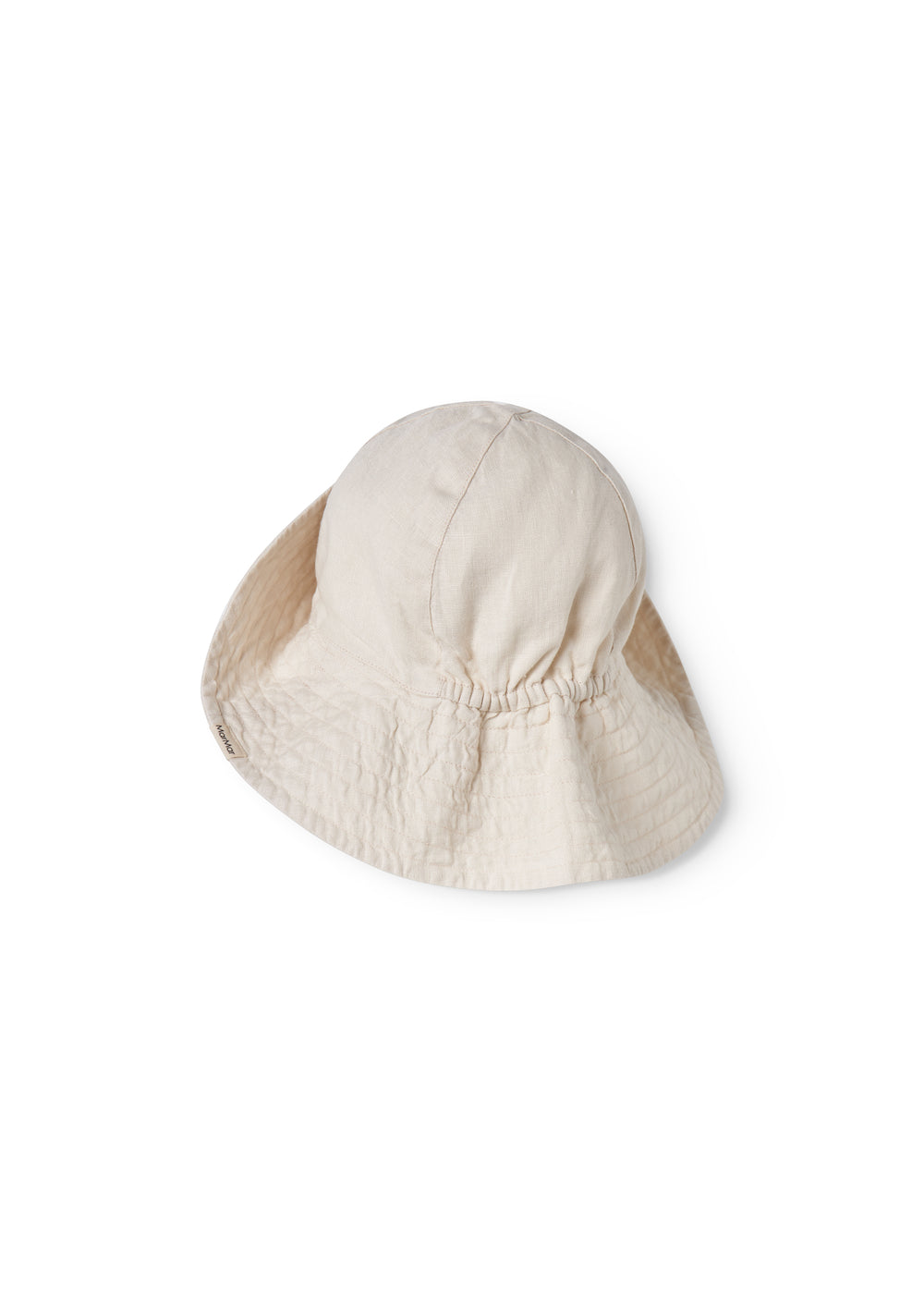 Beige sommerhat til baby
