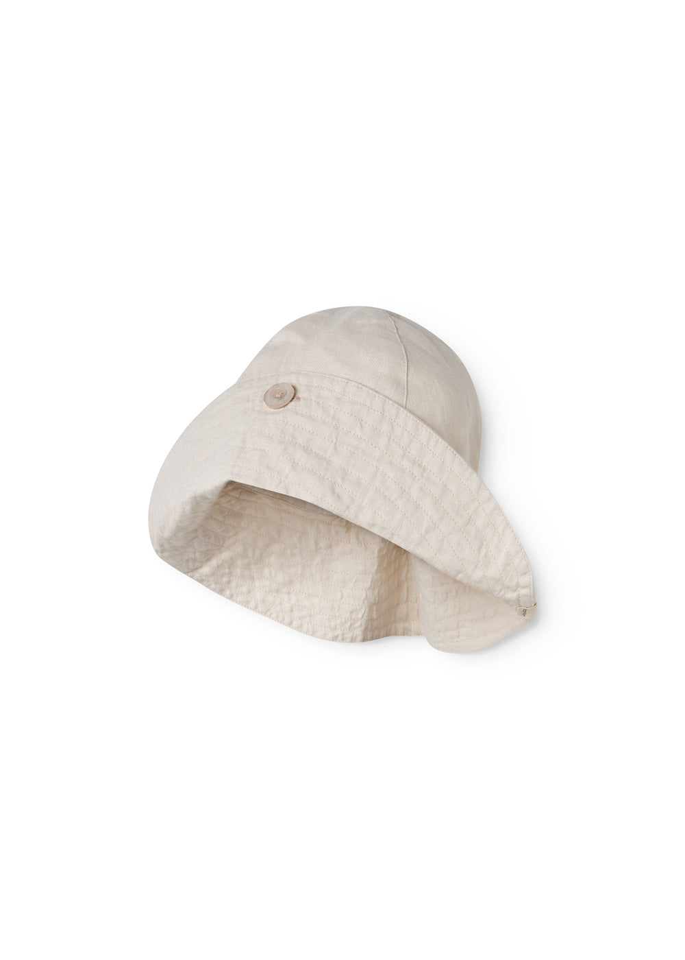 Beige sommerhat til baby