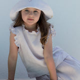 Children's light top, bottom, and summer hat