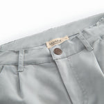 Blå chino shorts til børn med elastik