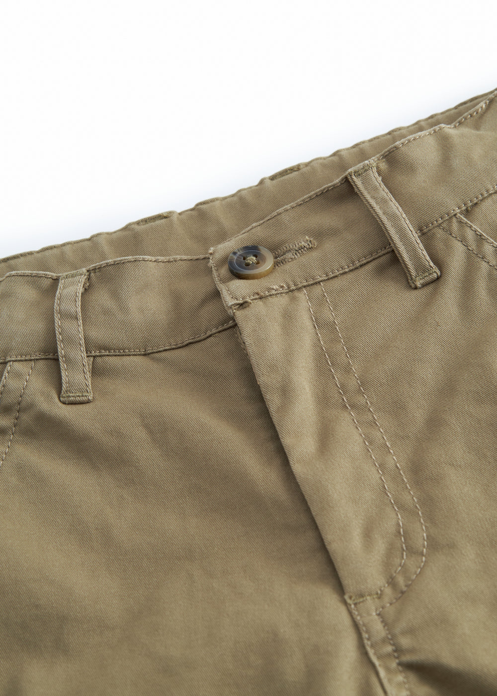 Grønne chino shorts til børn med elastik