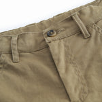 Grønne chino shorts til børn med elastik