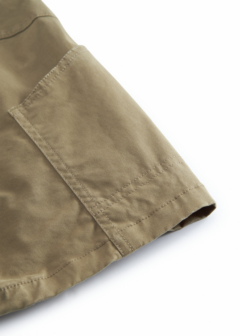 Green chino shorts for children with elastic