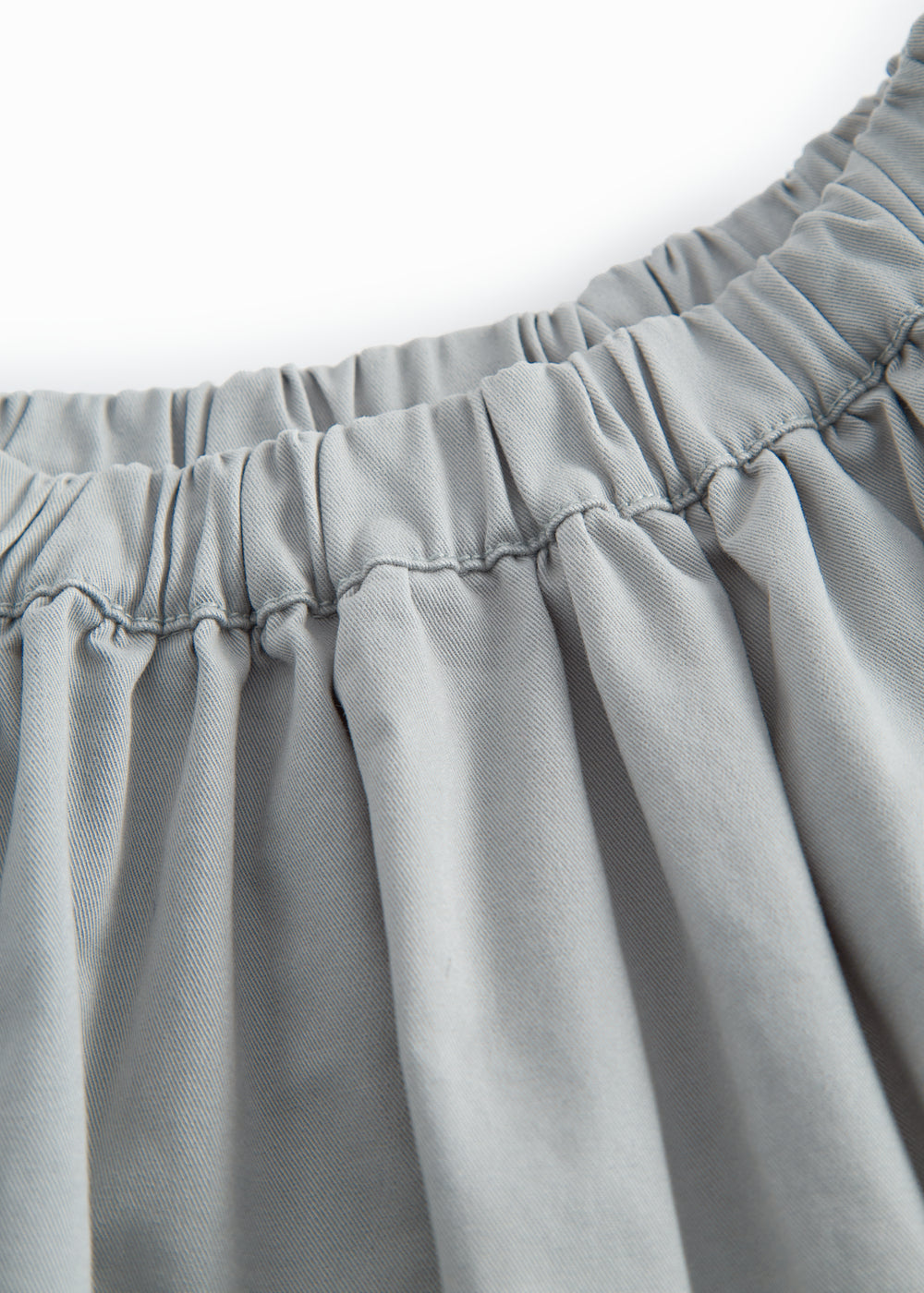 Blå chino nederdel til børn med vidde